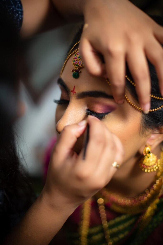 Before and after bridal look to Build a Makeup Portfolio